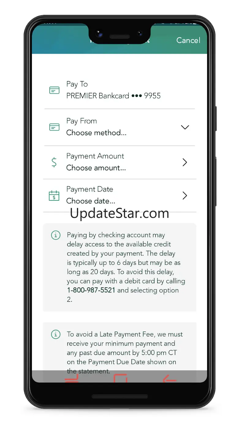 PREMIER Credit Card 3.10.1