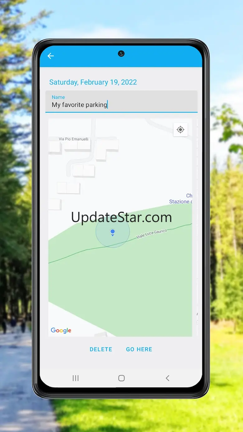 Find parked car - Parking spot 15.01