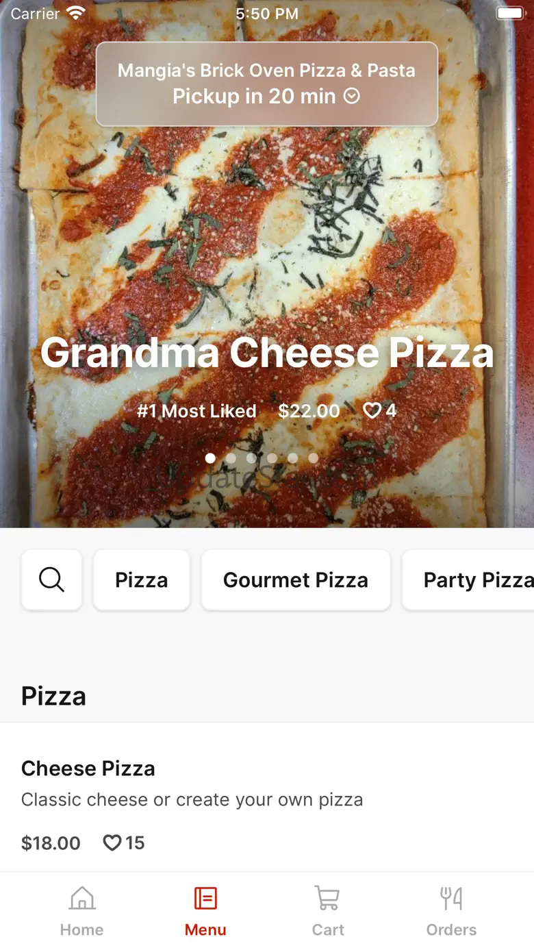 Mangia's Pizza & Pasta 33.0.1