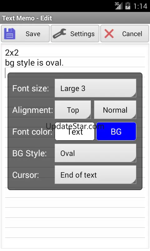 Text Memo(Widget) 2.6
