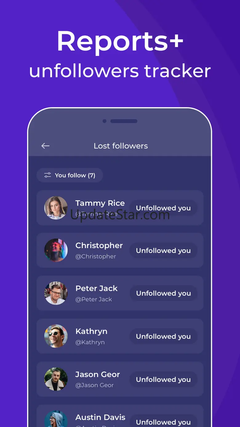 Unfollowers Reports+ Tracker 1.3