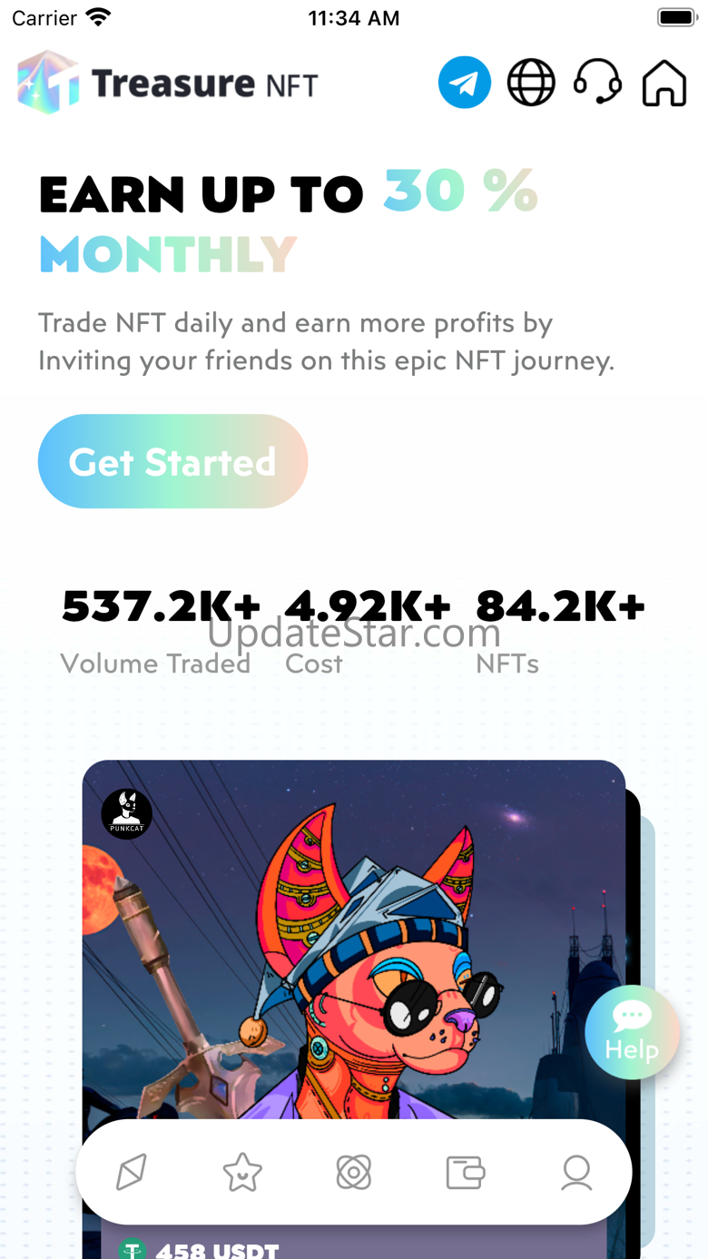 TreasureNFT：Trade & Earn NFTs 2.9.3