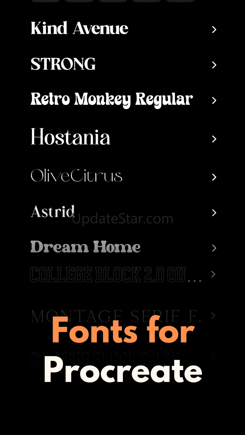 Fonts for Procreate+ 1.0.1