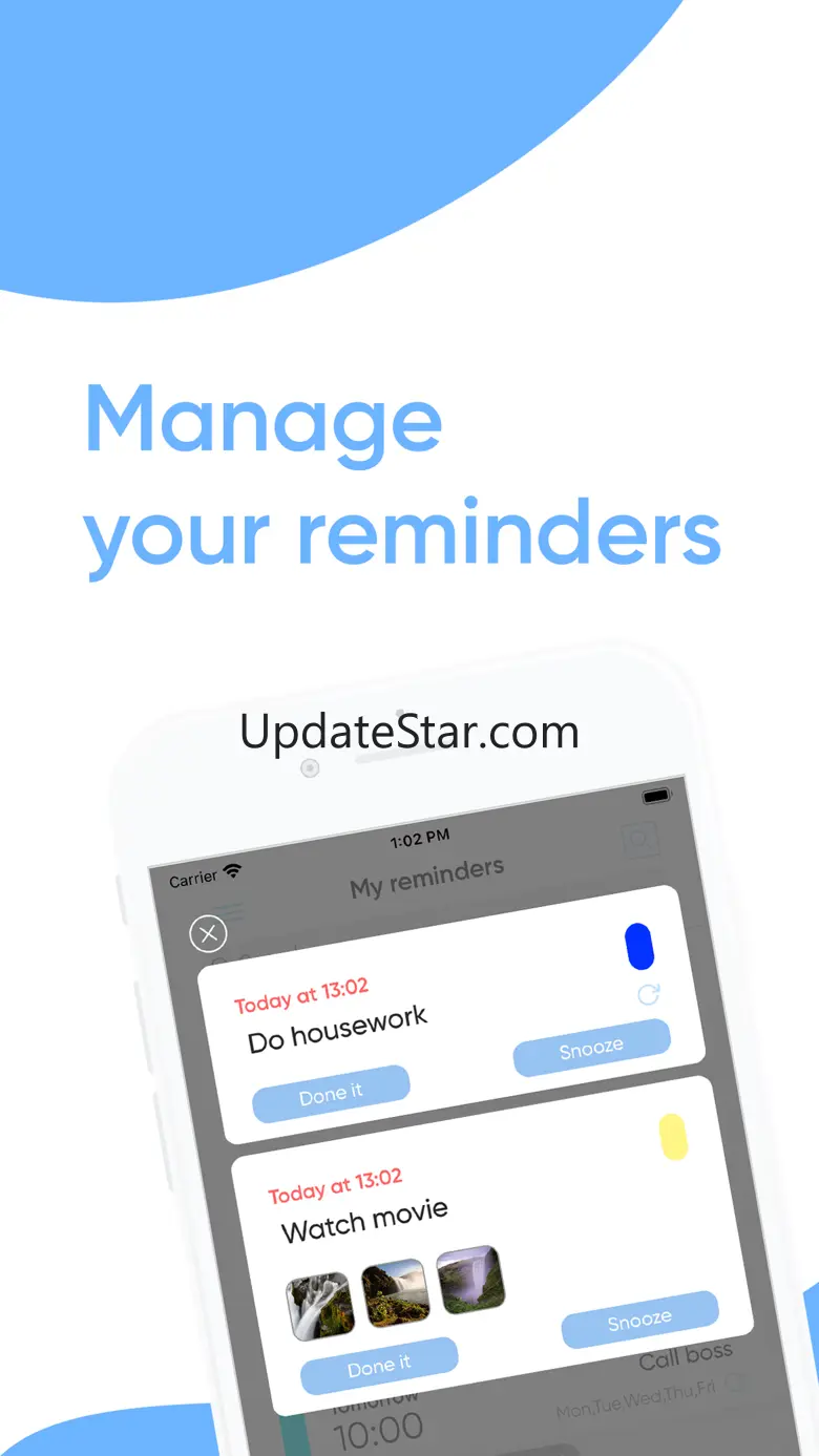 Notes reminders diary JRM 5.8.1