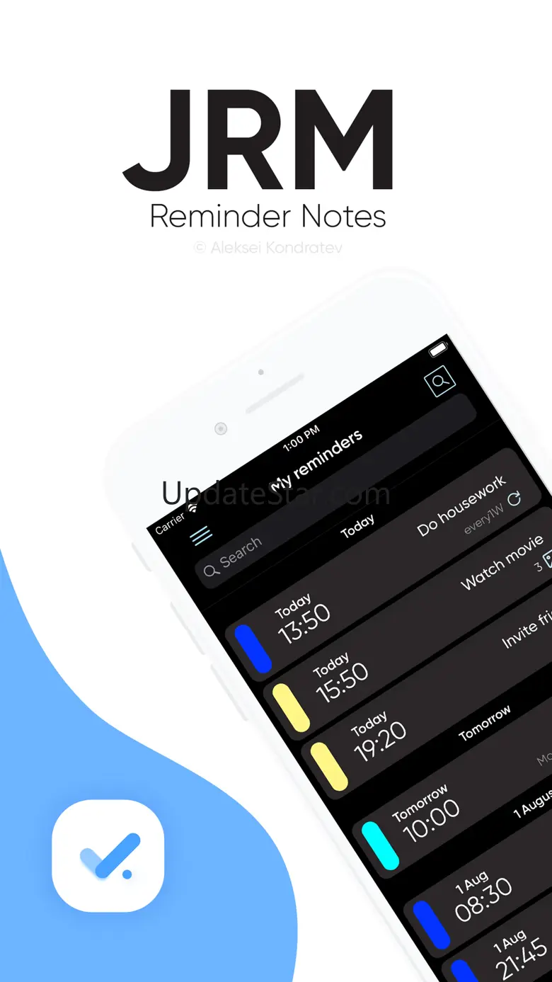 Notes reminders diary JRM 5.8.1