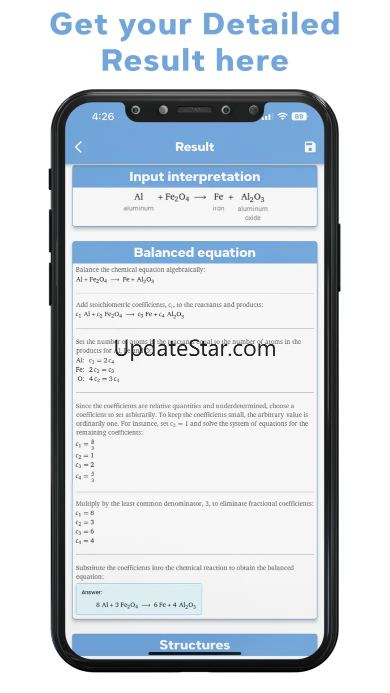 Chemical Equation Balancer App 1.0.3