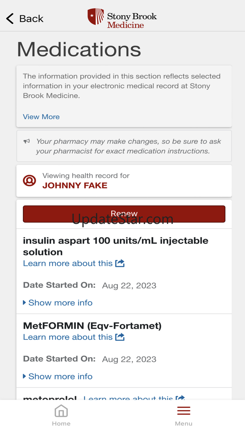 Stony Brook Med Patient Portal 102.1.21
