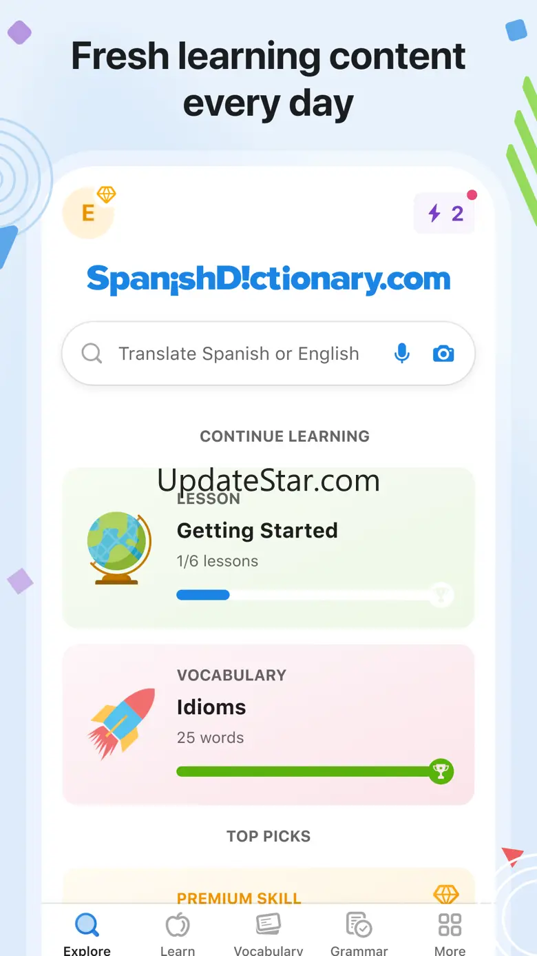 SpanishDictionary.com Learning 6.14