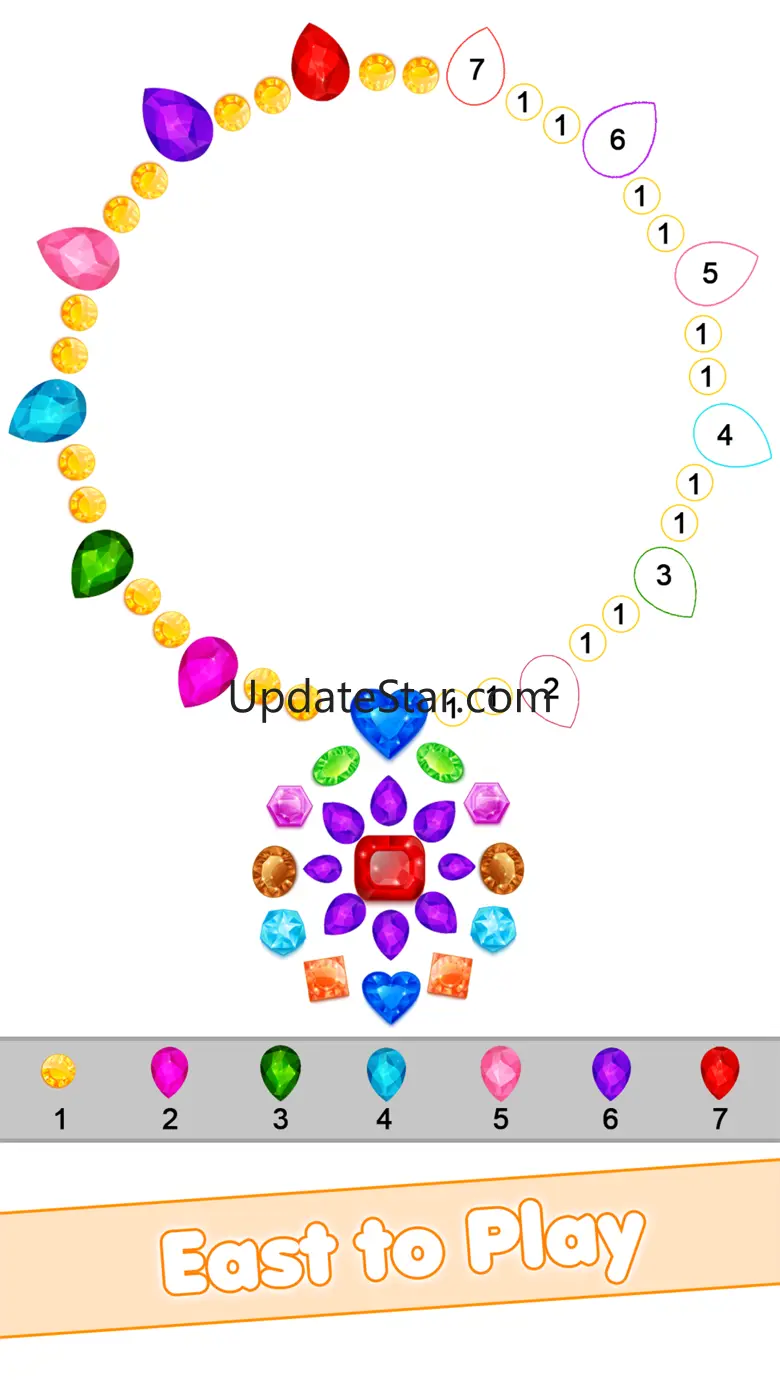 Gems Art Color By Number 2.8