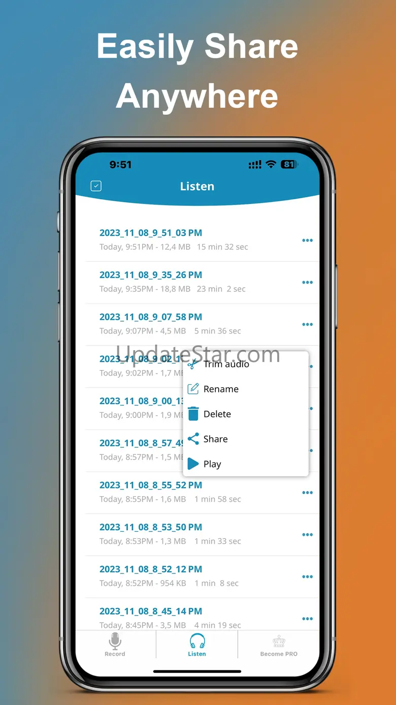 Voice Recorder for iPhones 1.2.5