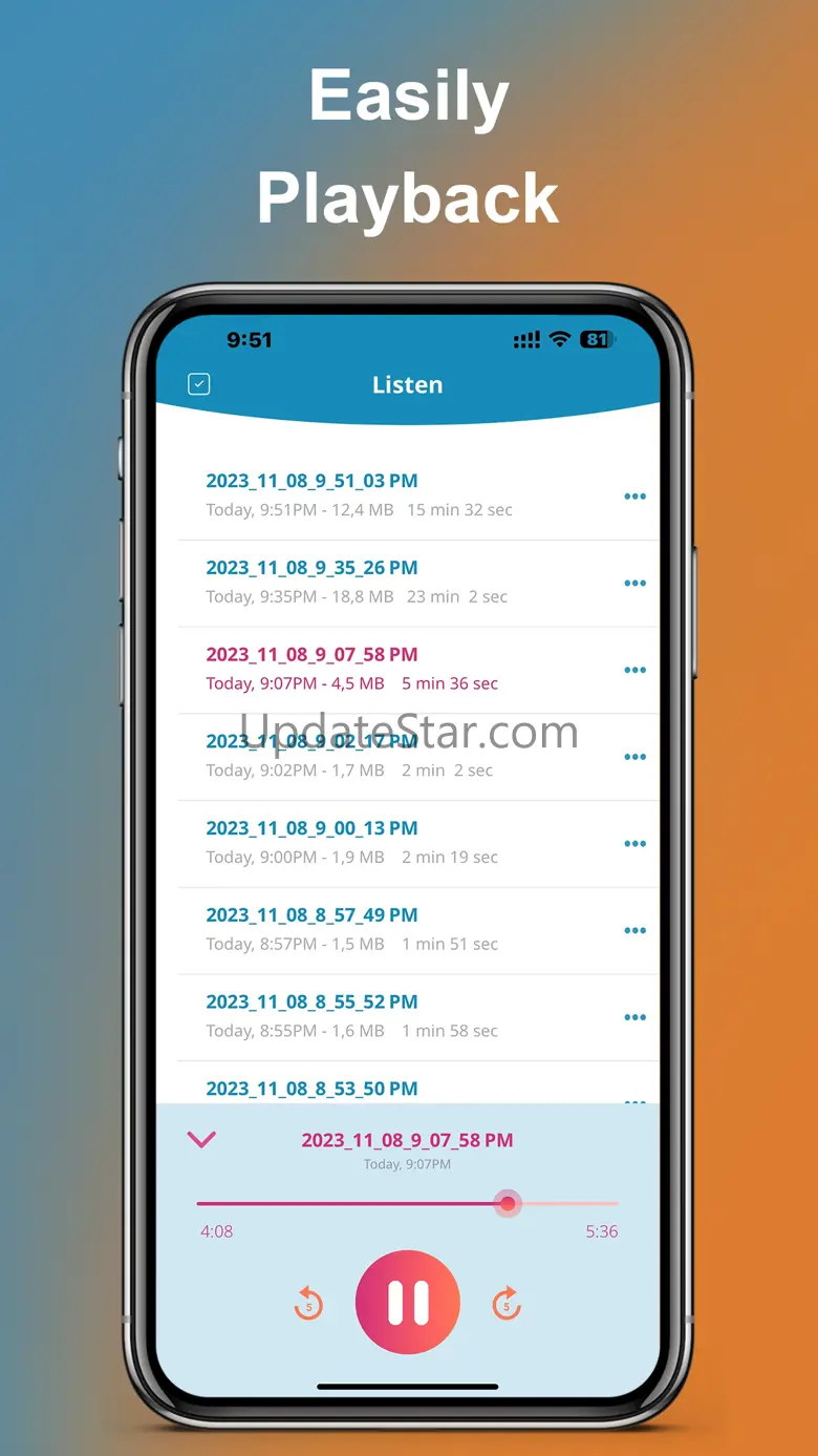 Voice Recorder for iPhones 1.2.5