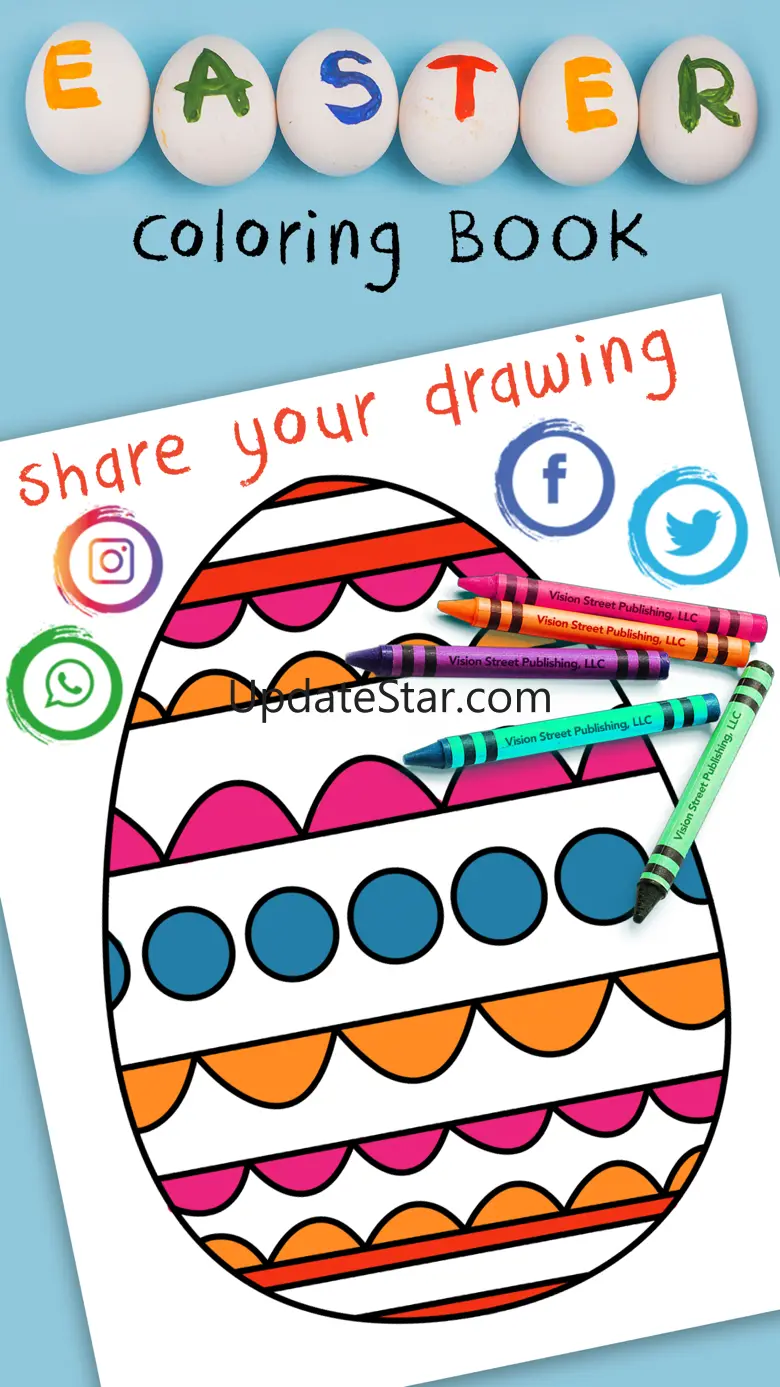 Easter Egg Coloring book pages 1.1