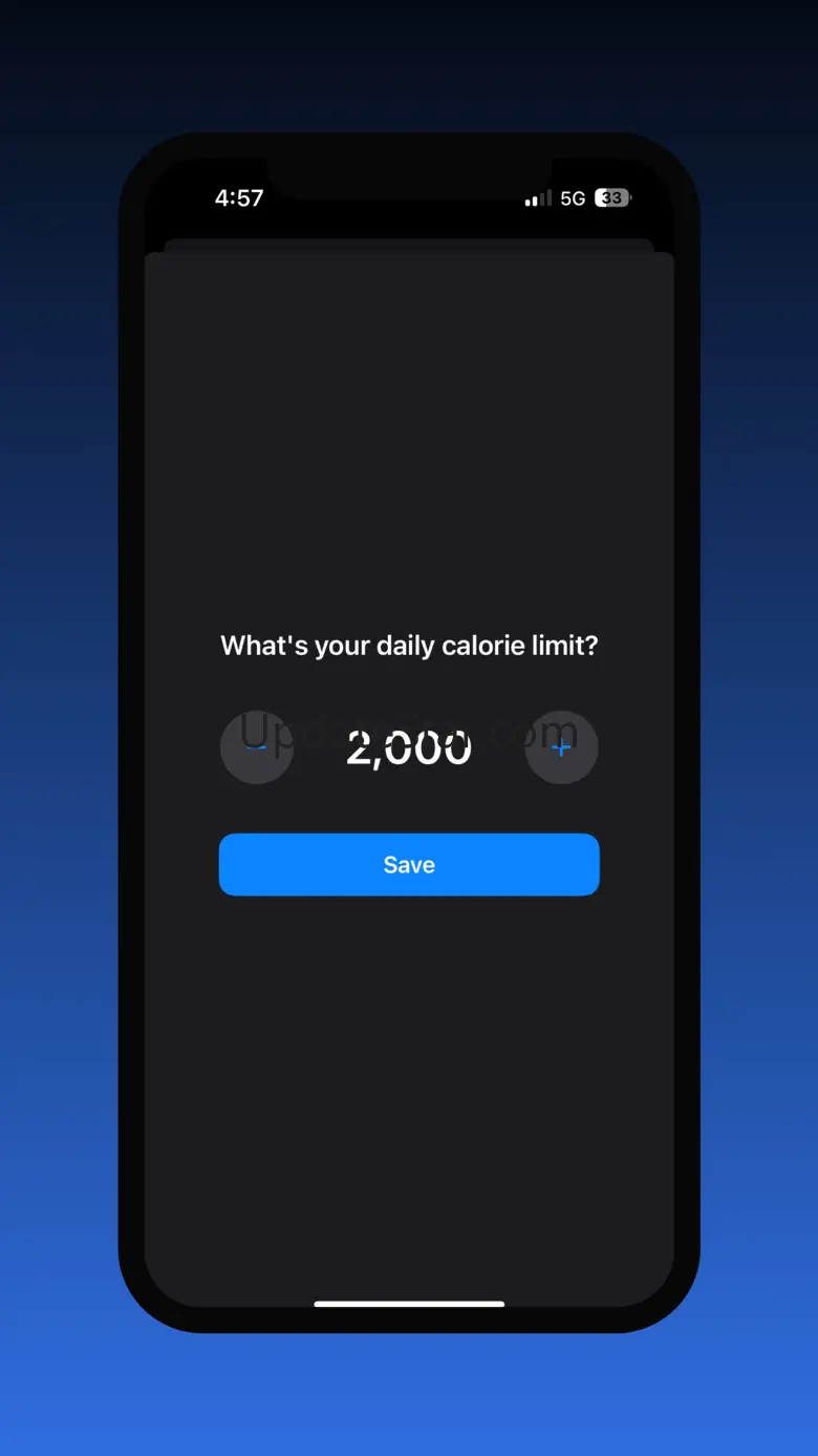 Minimal Calorie Tracker 4.0