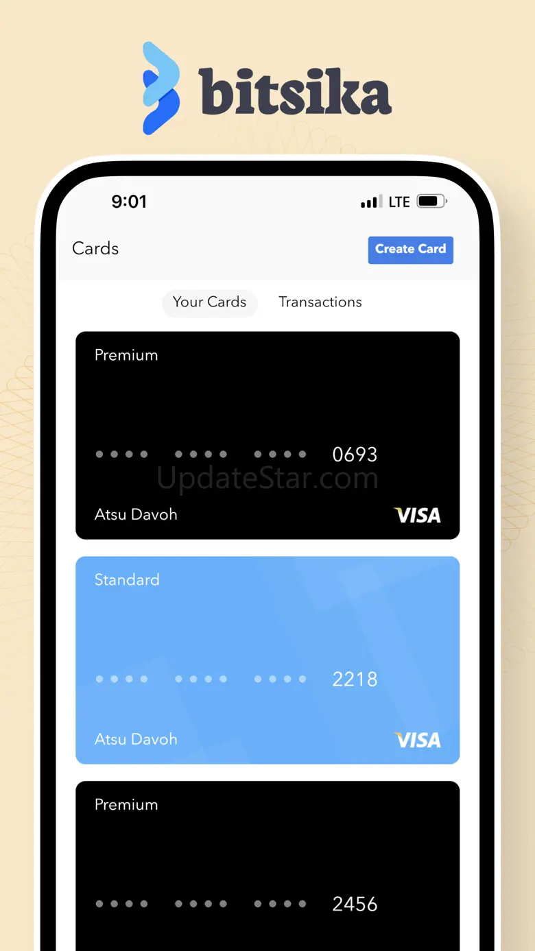 Bitsika: USDT Visa Cards / P2P 3.3.26