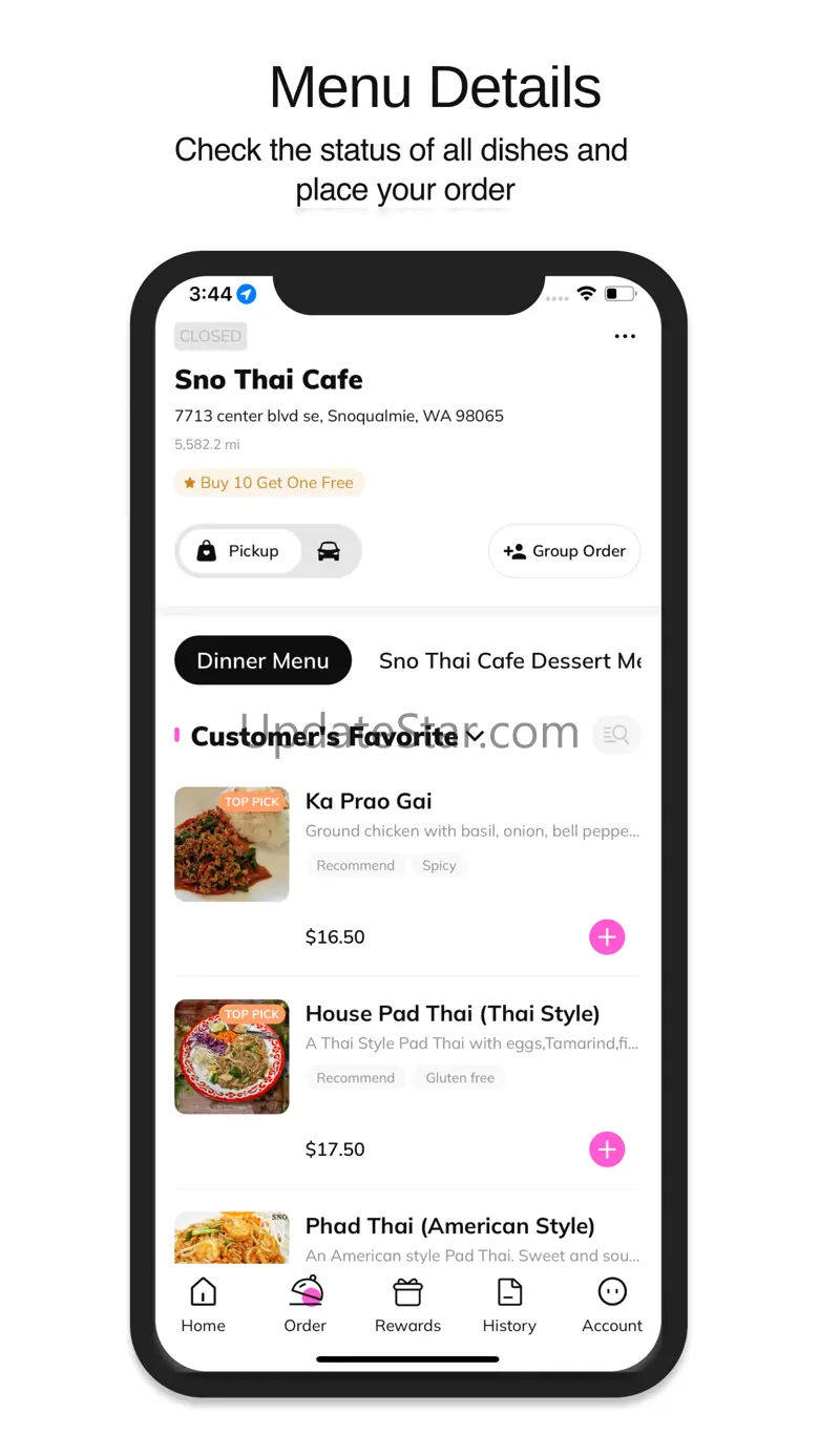 Sno Thai Cafe 2.8.1