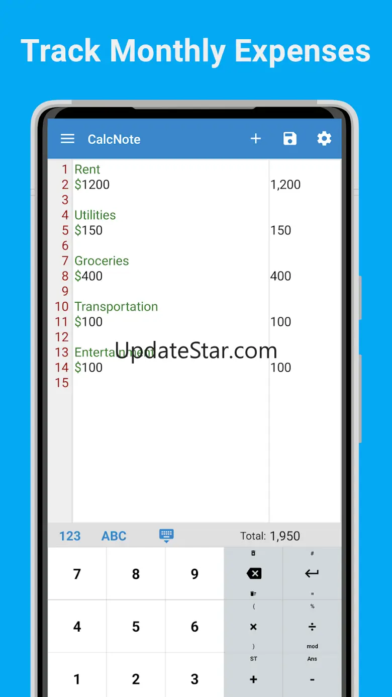 CalcNote - Notepad Calculator 2.24.94