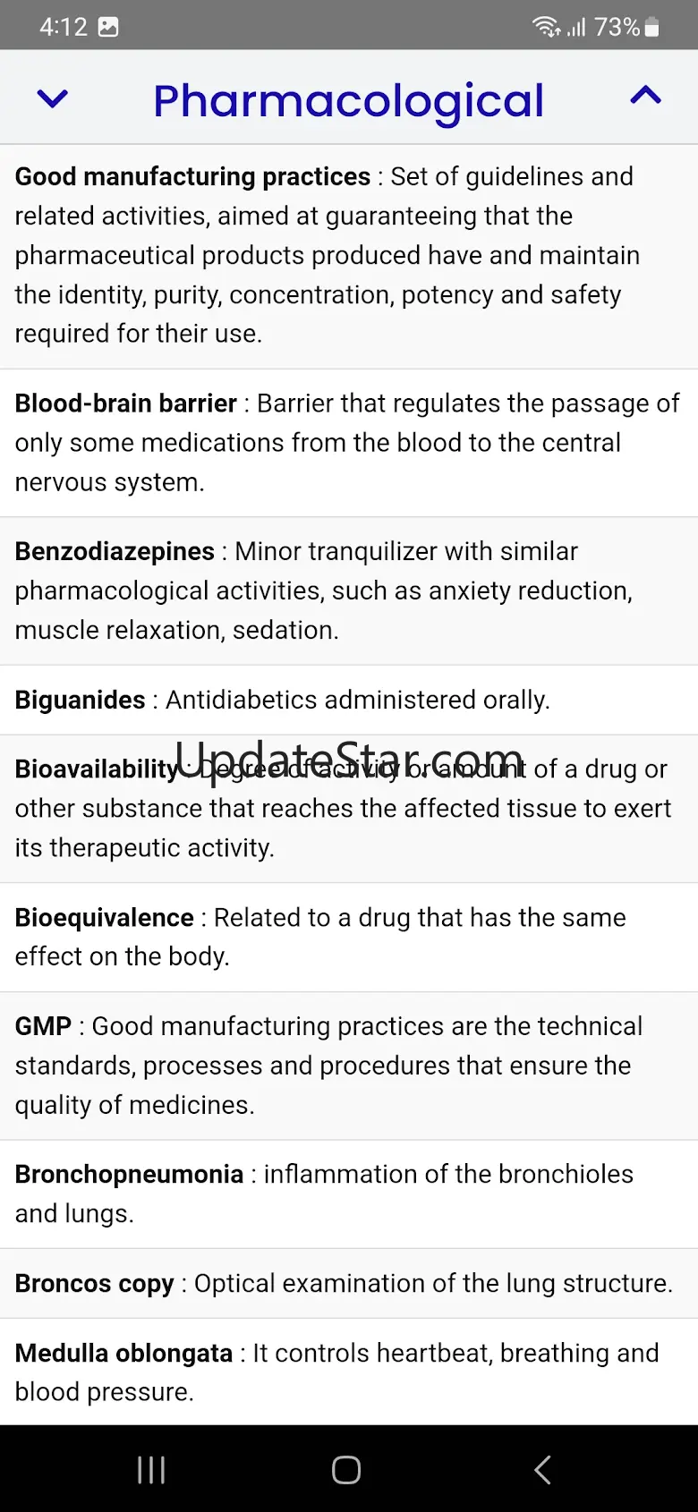 Pharmacological Dictionary 45.0