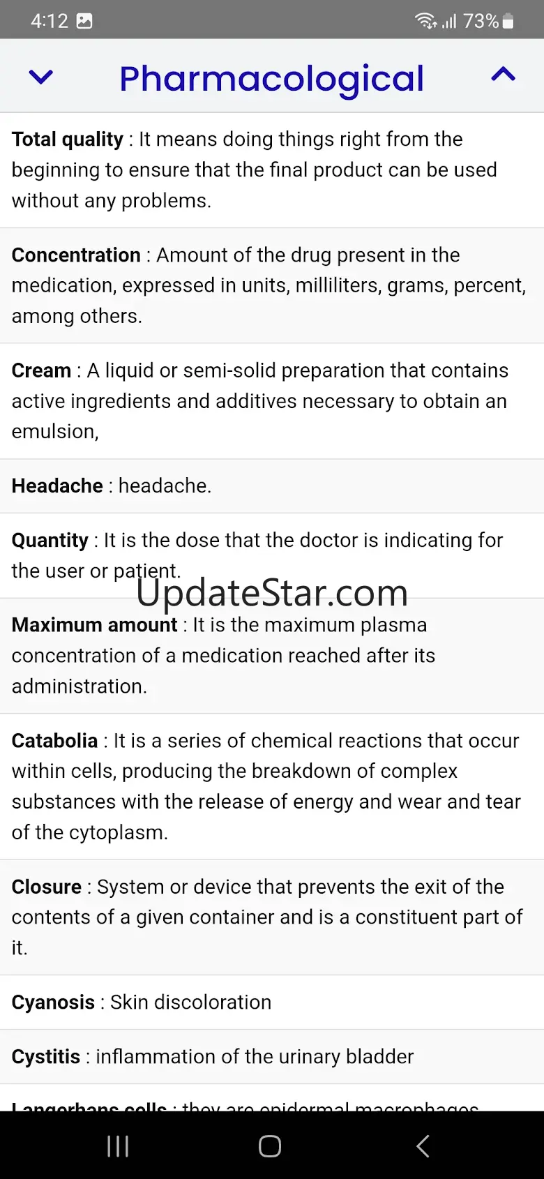 Pharmacological Dictionary 45.0