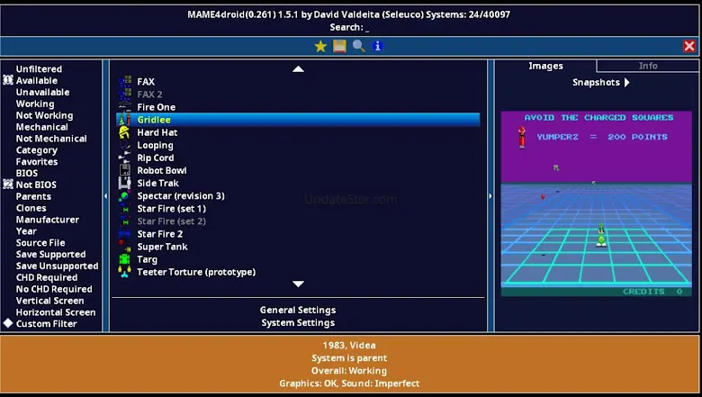 MAME4droid  2024 (0.267) 1.10.3