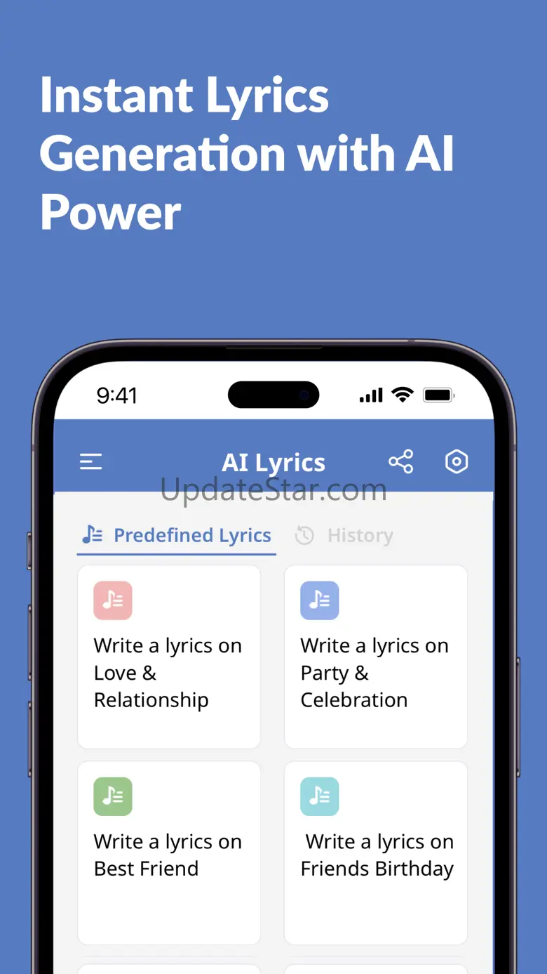 AI Lyrics Generator, Writer 1.0.1