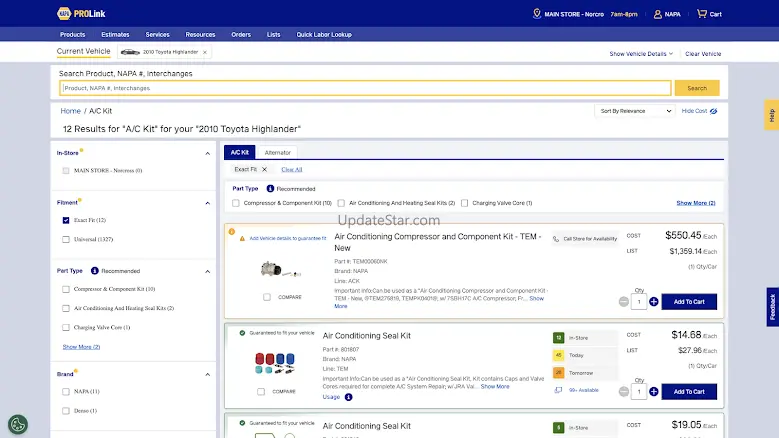 NAPA PROLink 2.5.3