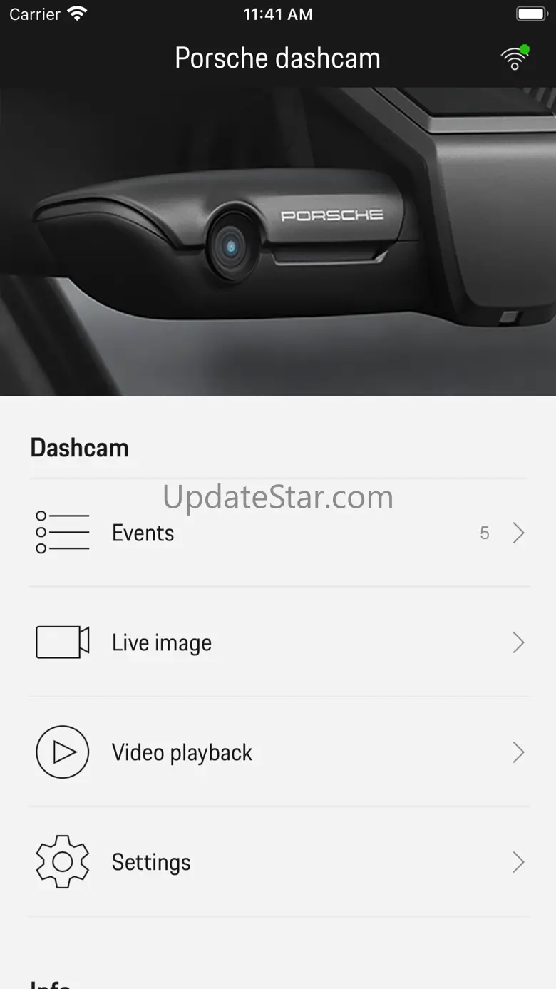 Porsche dashcam 1.3.2