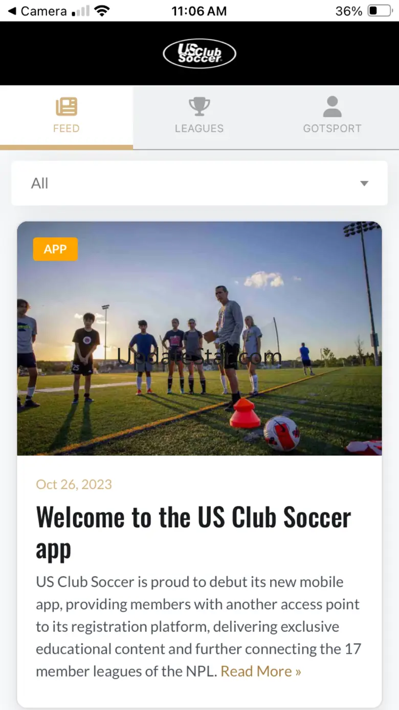 US Club Soccer - Official App 1.0.4