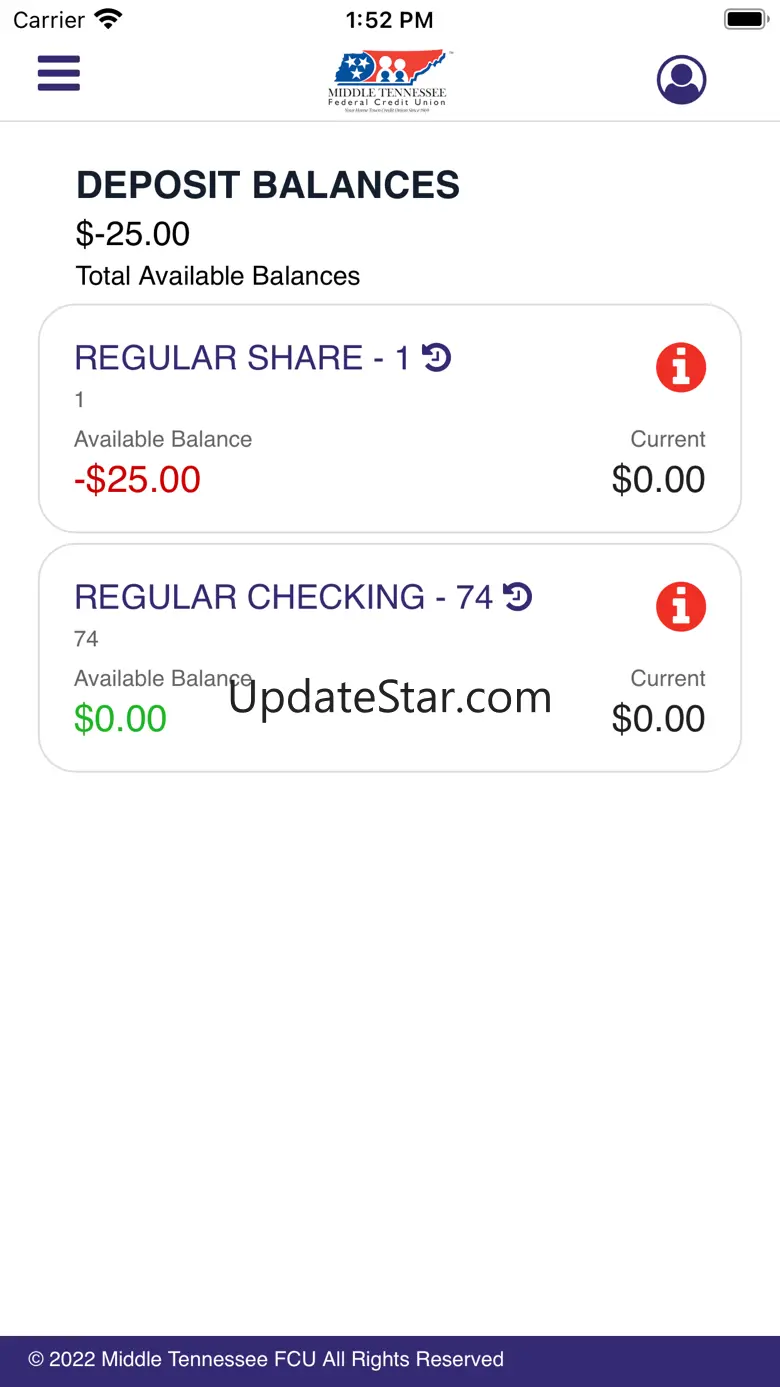 Middle TN FCU Mobile Banking 4.3.9