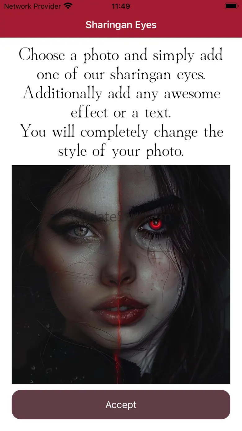 Sharingan Eyes like Naruto 1.1