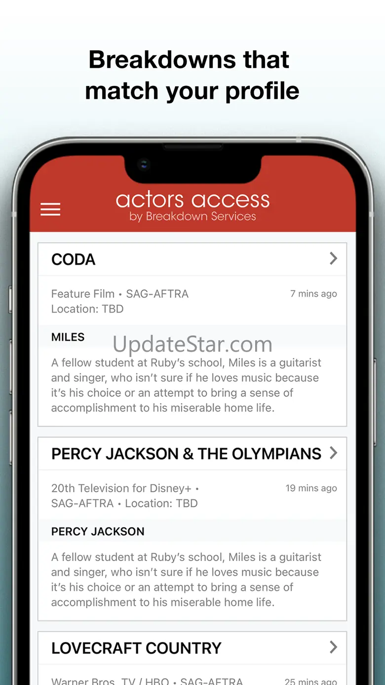 Actors Access 1.7