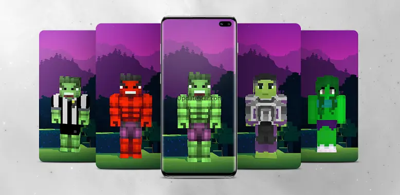 Skins Hulk for Minecraft 1.5