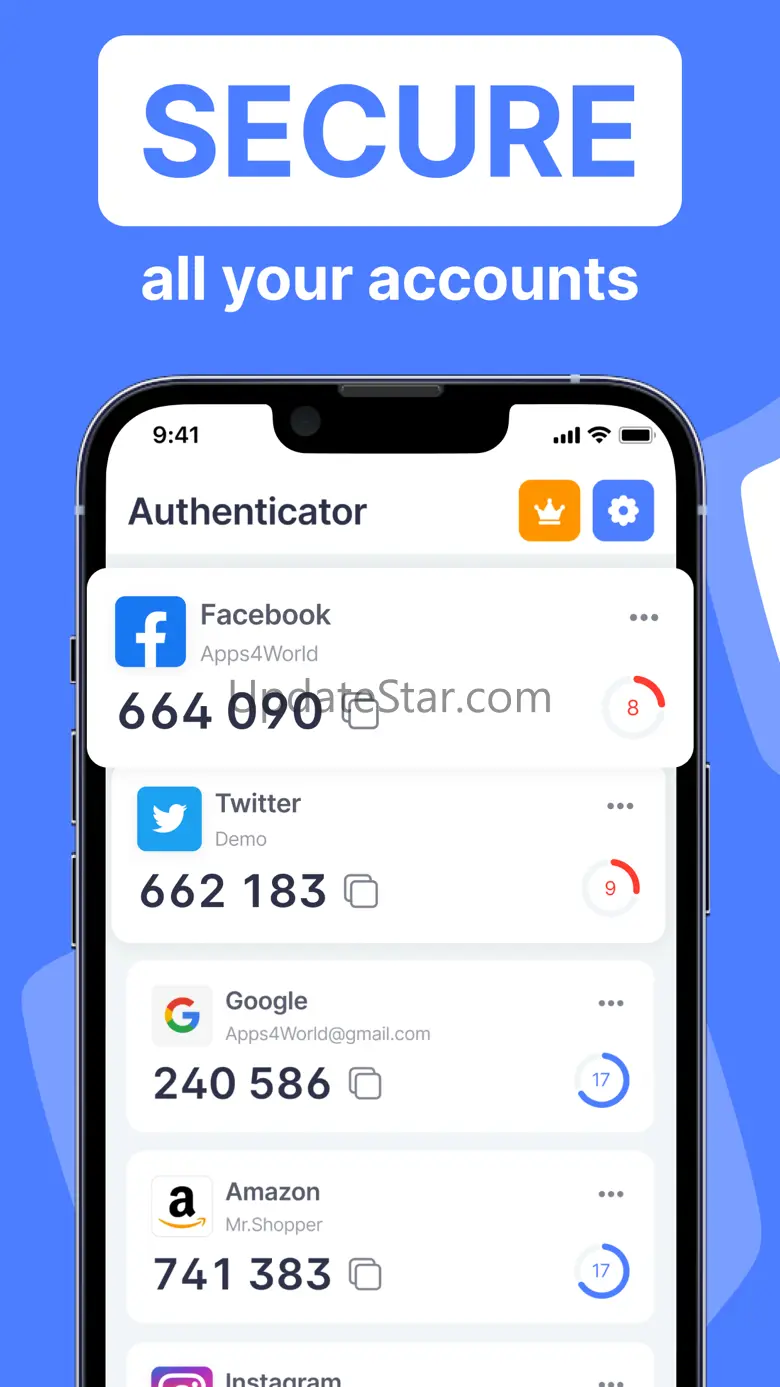 2FA Authenticator & Passwords 1.0