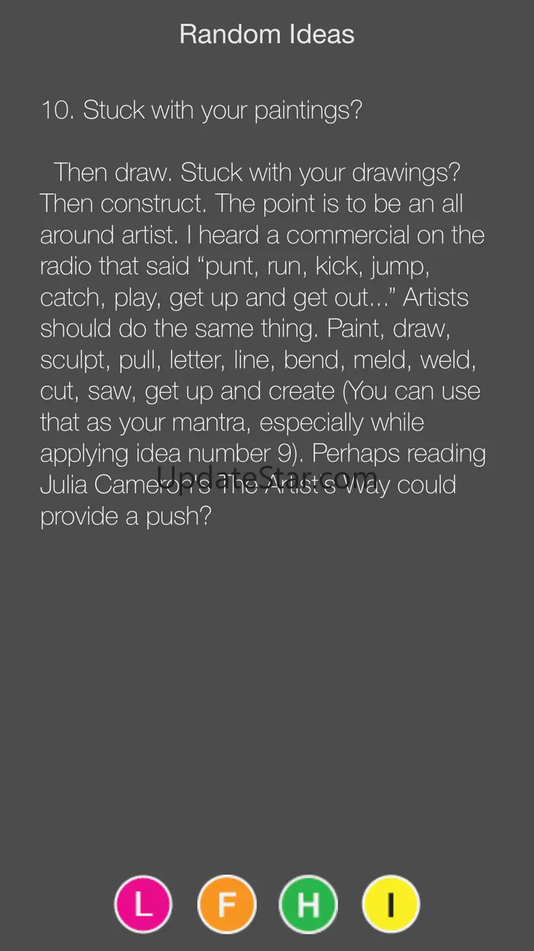Artist Ideas 3.1