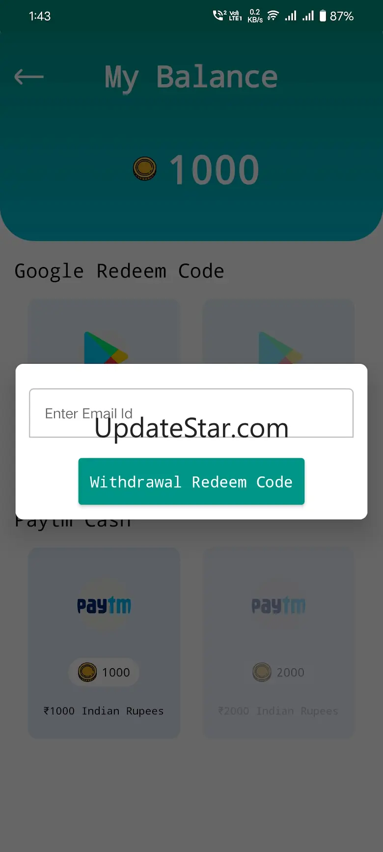 Earn Redeem Code-Earn Recharge