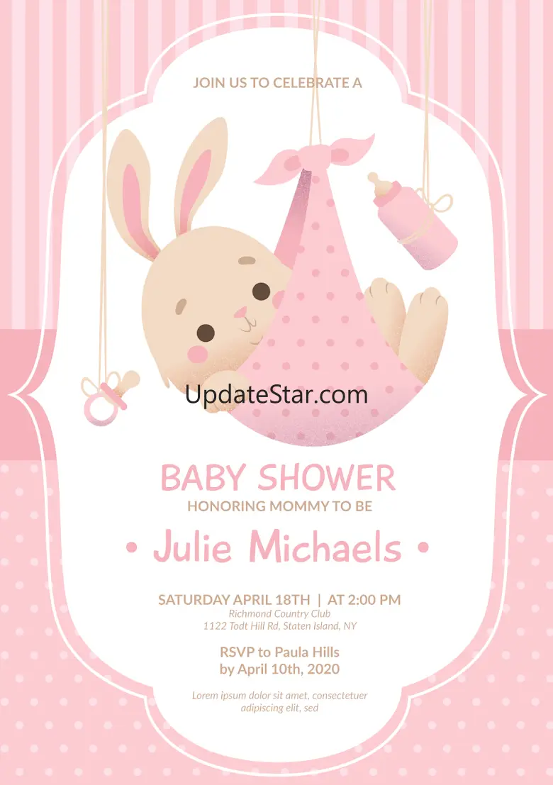 Baby Shower Invitation Card 12.0