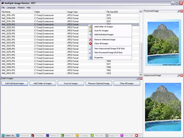 Multiple Image Resizer .NET 4.5.2.1