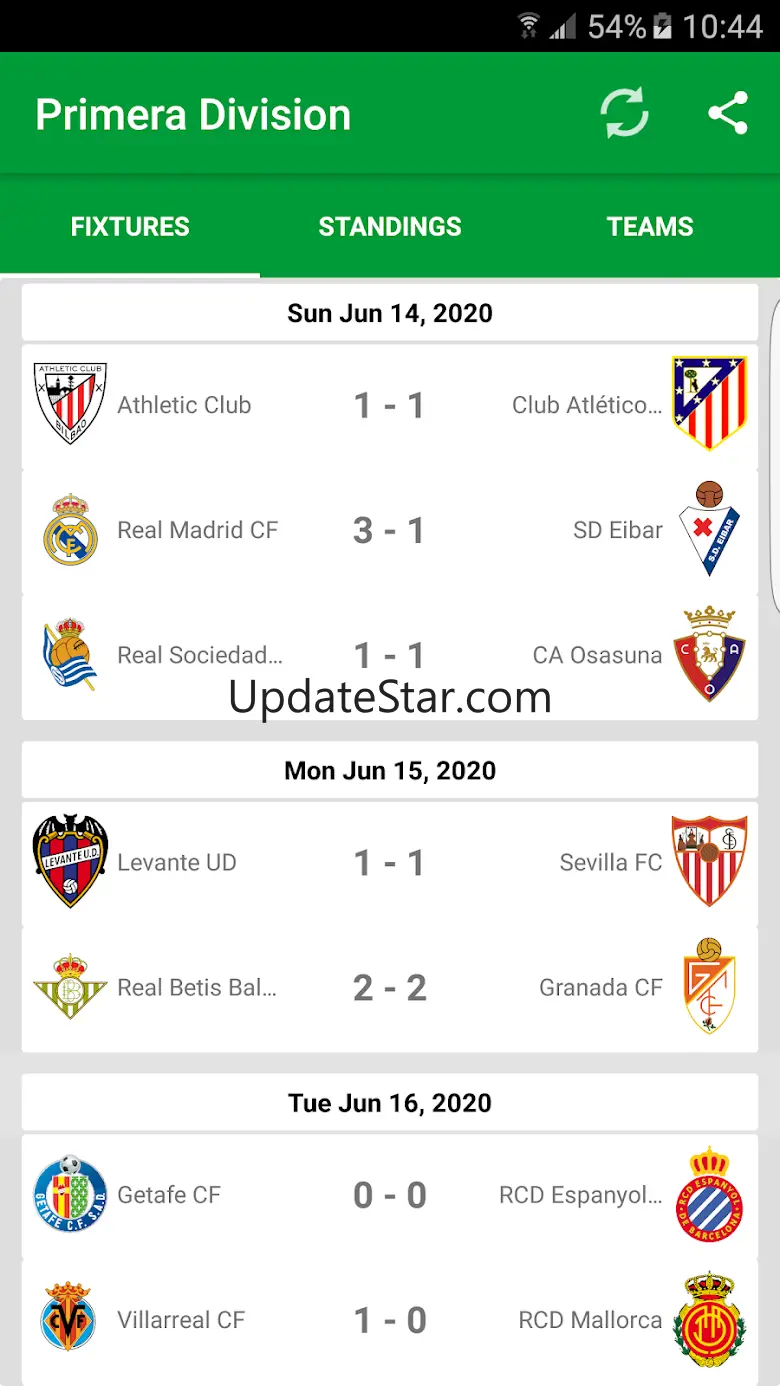 Spanish League Fixtures 12.0