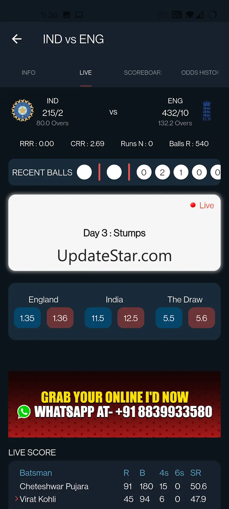 Prime Cricket Live Line 1.10
