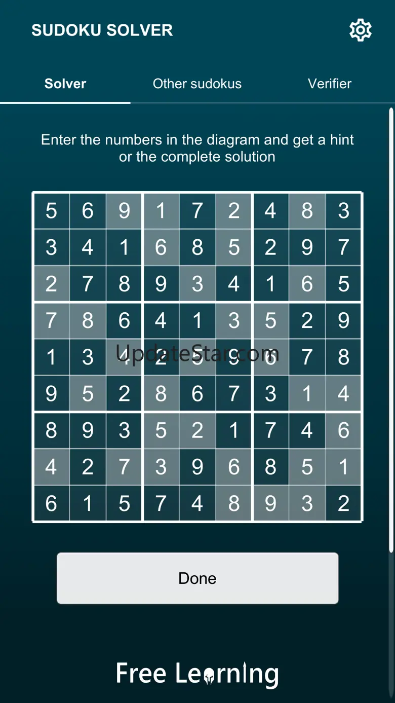 Solver of sudoku 2.0.0