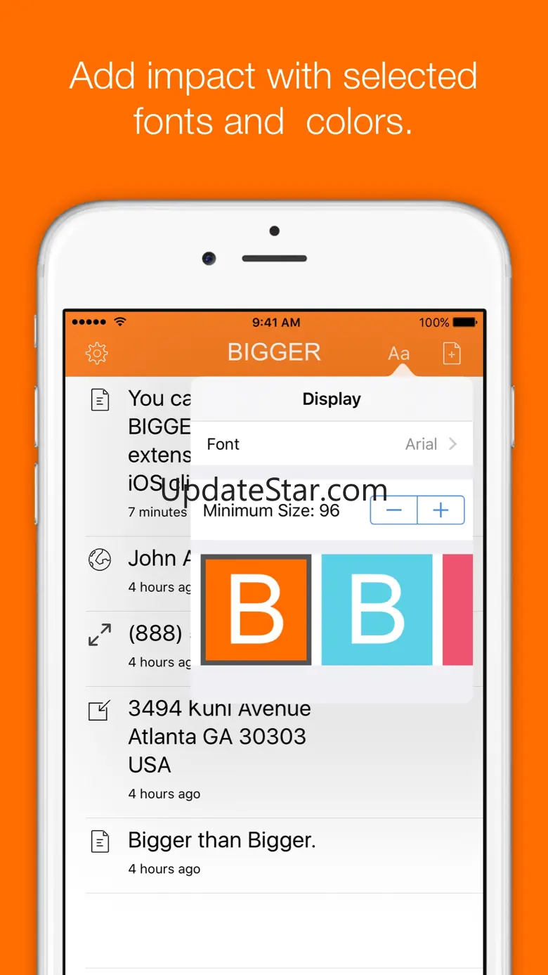 Bigger - Large Text Display 1.0