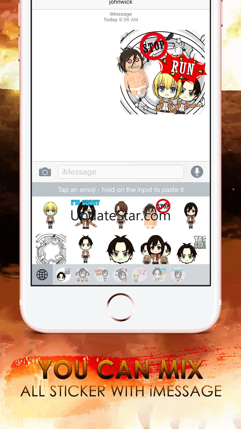 Giant Emoji Stickers Keyboard Art Themes ChatStick 1.0