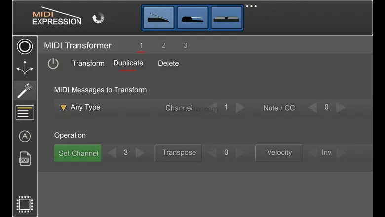 MIDI Expression Control
