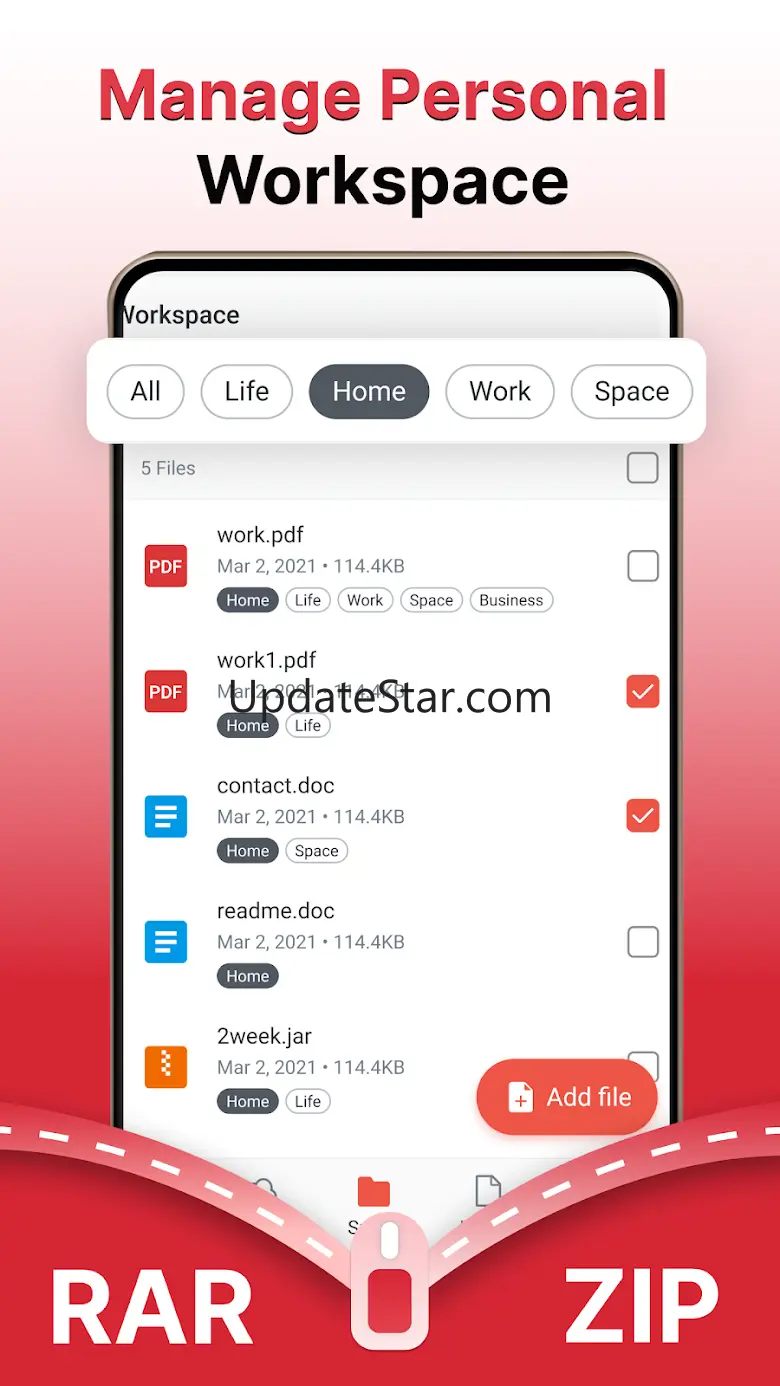 AZIP Lite & ZIP / RAR, Unzip 1.2.0