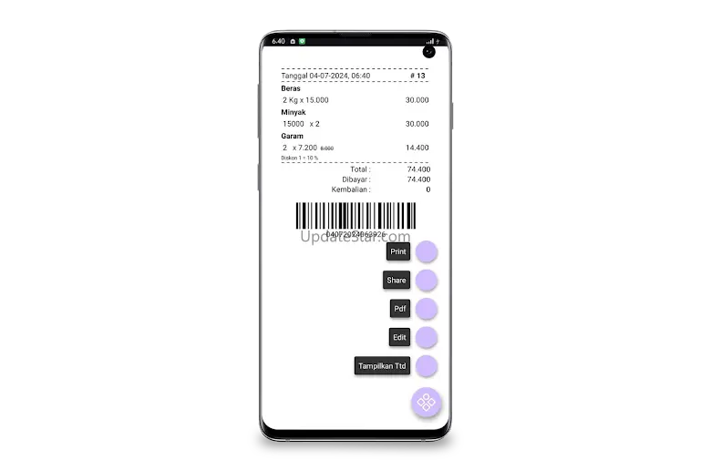 Nota Penjualan 1.98