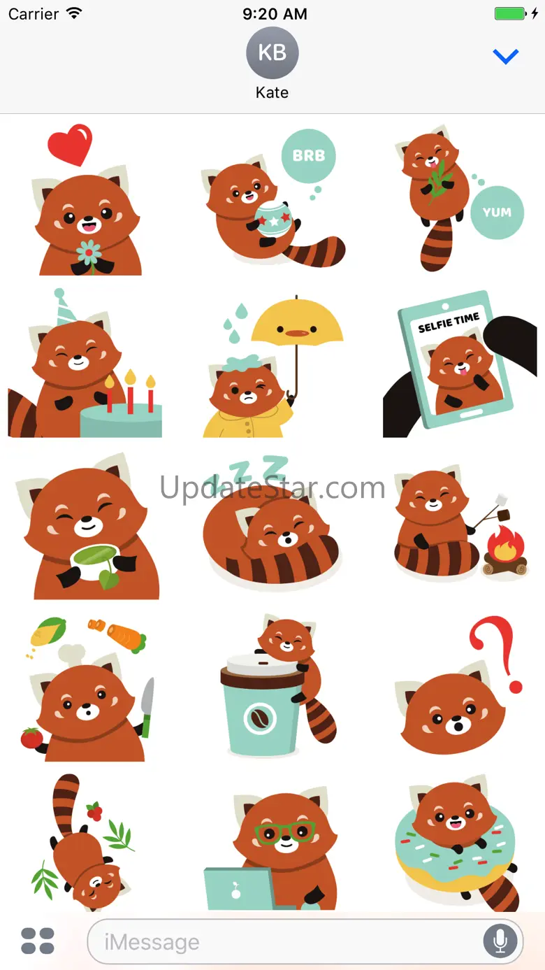 Red Panda Sticker Fun 1.1