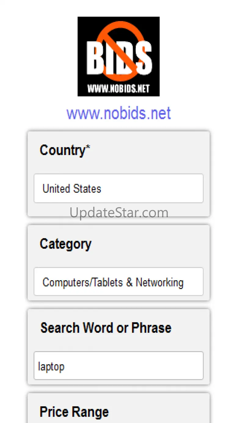 No Bids Search Tool 3.4.3