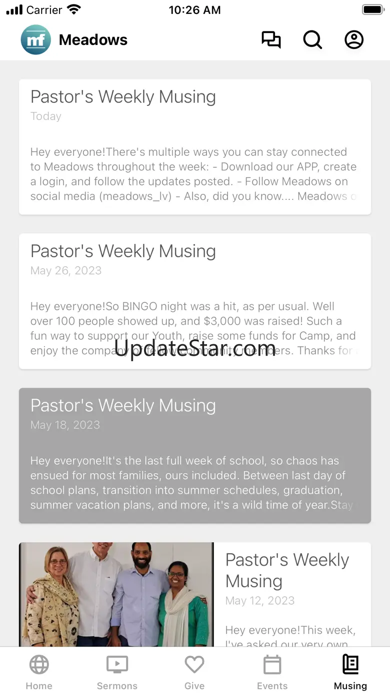 Meadows Fellowship 6.10.9