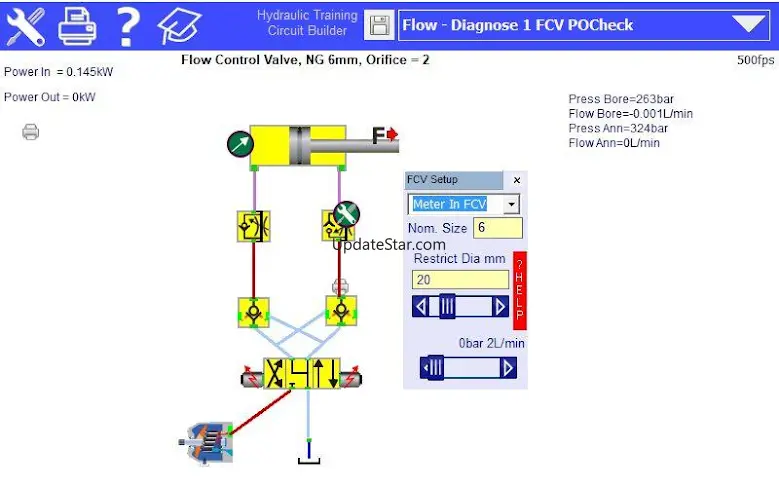 Hydraulic Circuit Simulator 1.08b