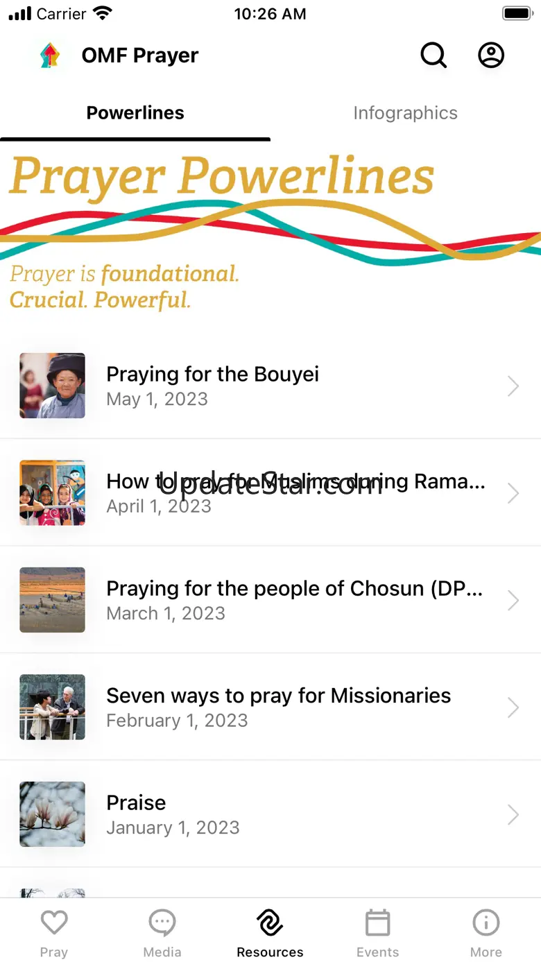 OMF Prayer 6.10.3