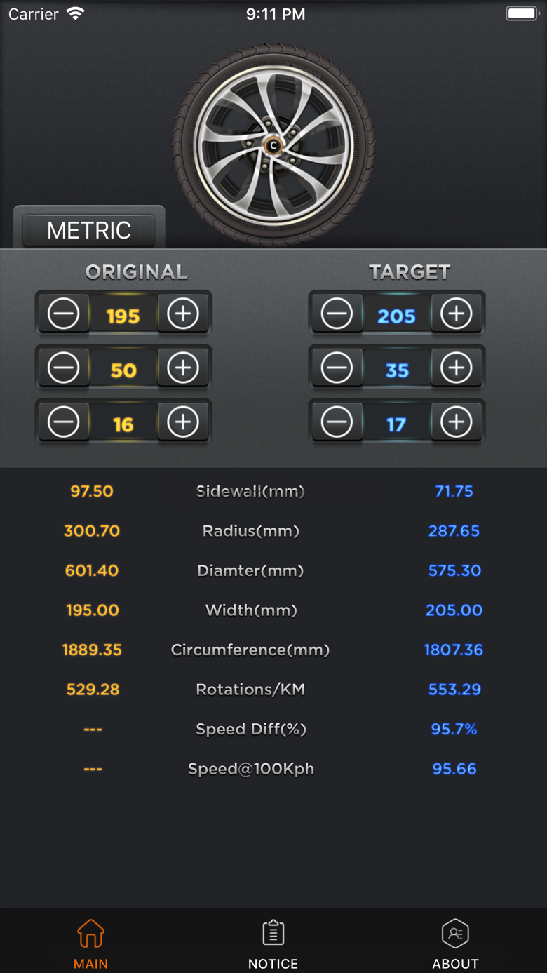 Tire Convert Calc 1.3.0